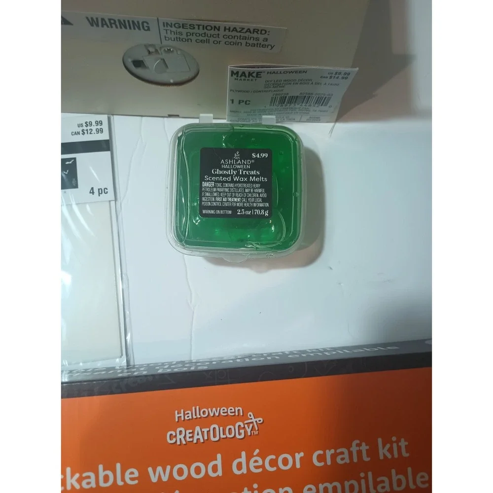 Halloween Craft Lot Creatology Make Market Wood Decor DIY Kits Ashland Candles